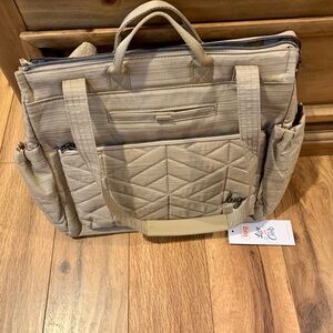 lug Soprano Tote- Brushed Gold NWT